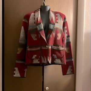 Rhonda Stark Southwest / Western Blazer, wool Jacket